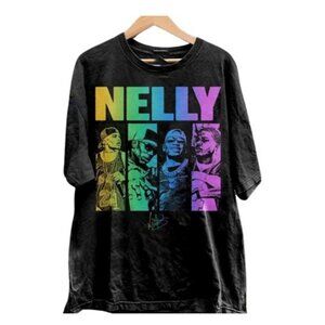 Vintage 90s Nelly Rapper Bootleg Graphic T-Shirt - Hip Hop Music Tee